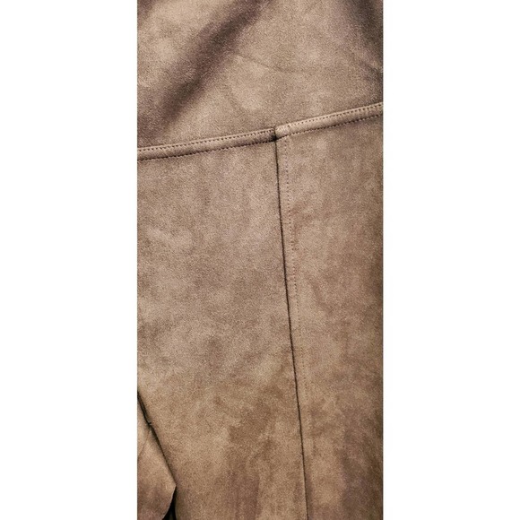 ANDREW Marc Taupe Pull On Super Soft Stretch Faux Suede Polyester Spandex  Large - Picture 4 of 7